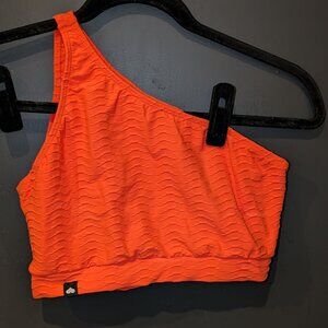 Orange One Shoulder Sports Bra - Booty by Brabants